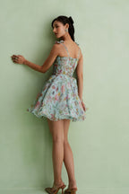 Cloud Floral Mini Dress