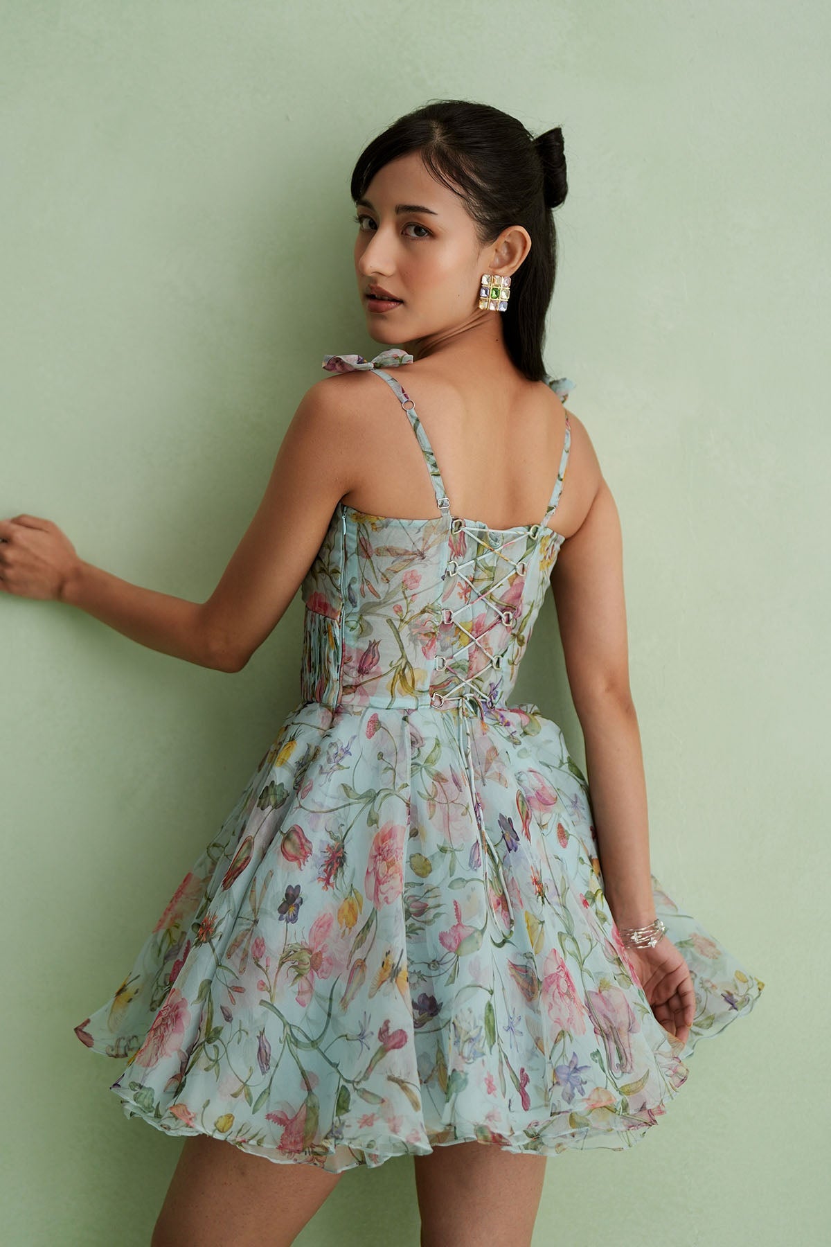 Cloud Floral Mini Dress