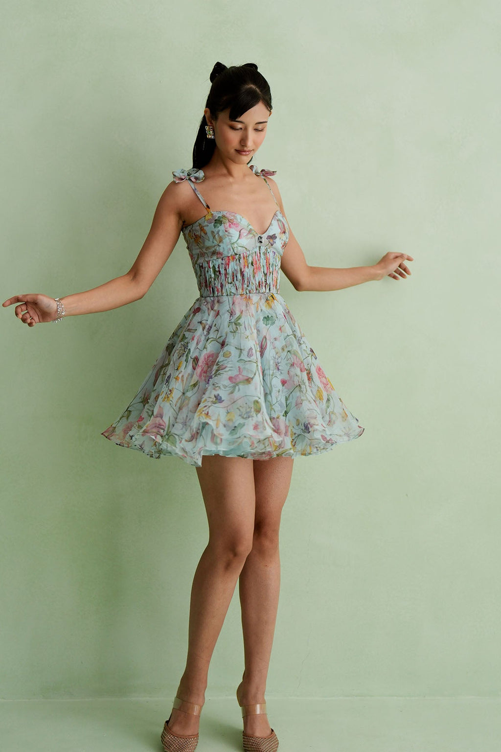 Cloud Floral Mini Dress