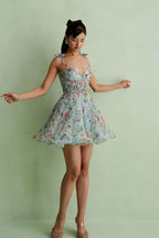 Cloud Floral Mini Dress