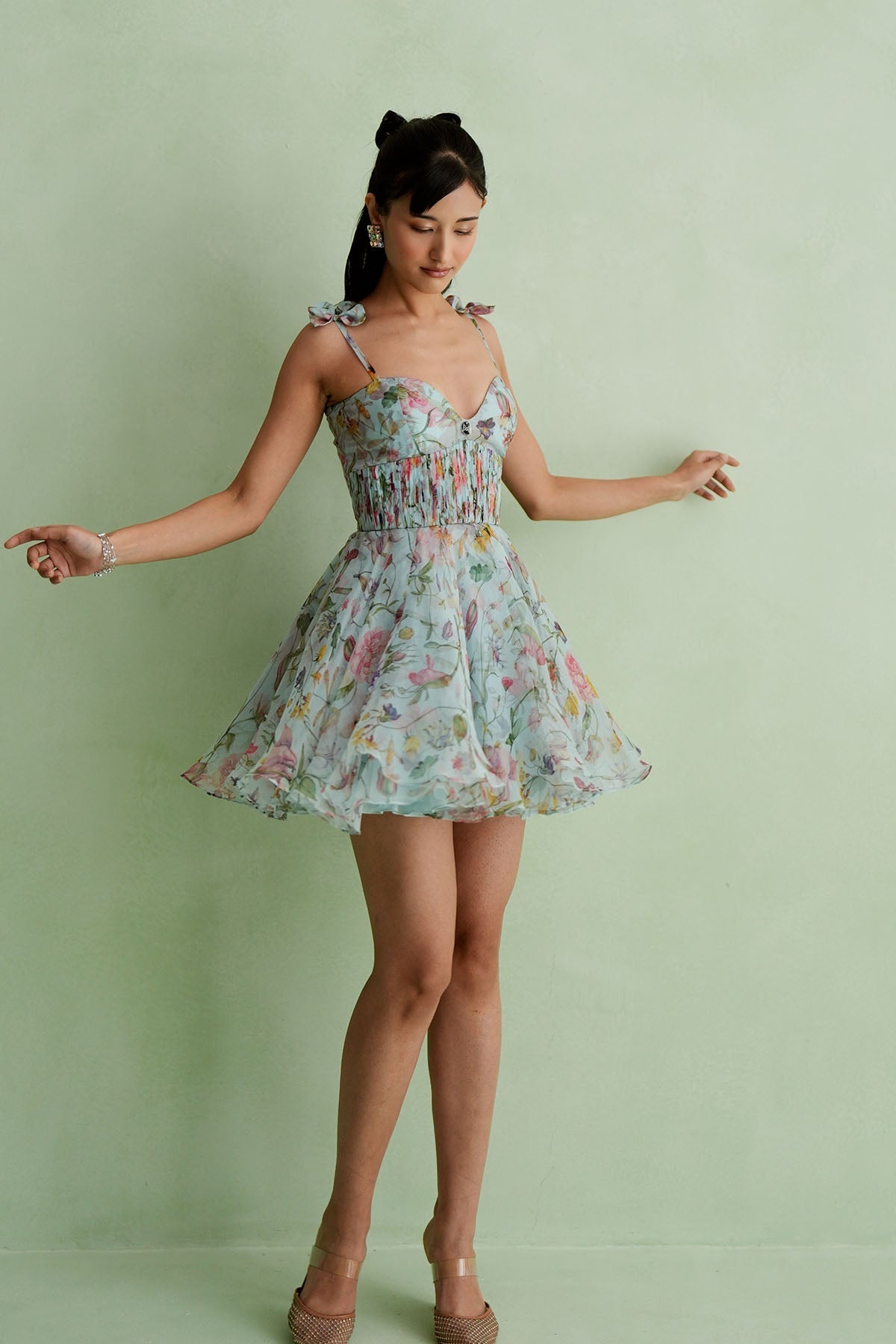 Cloud Floral Mini Dress