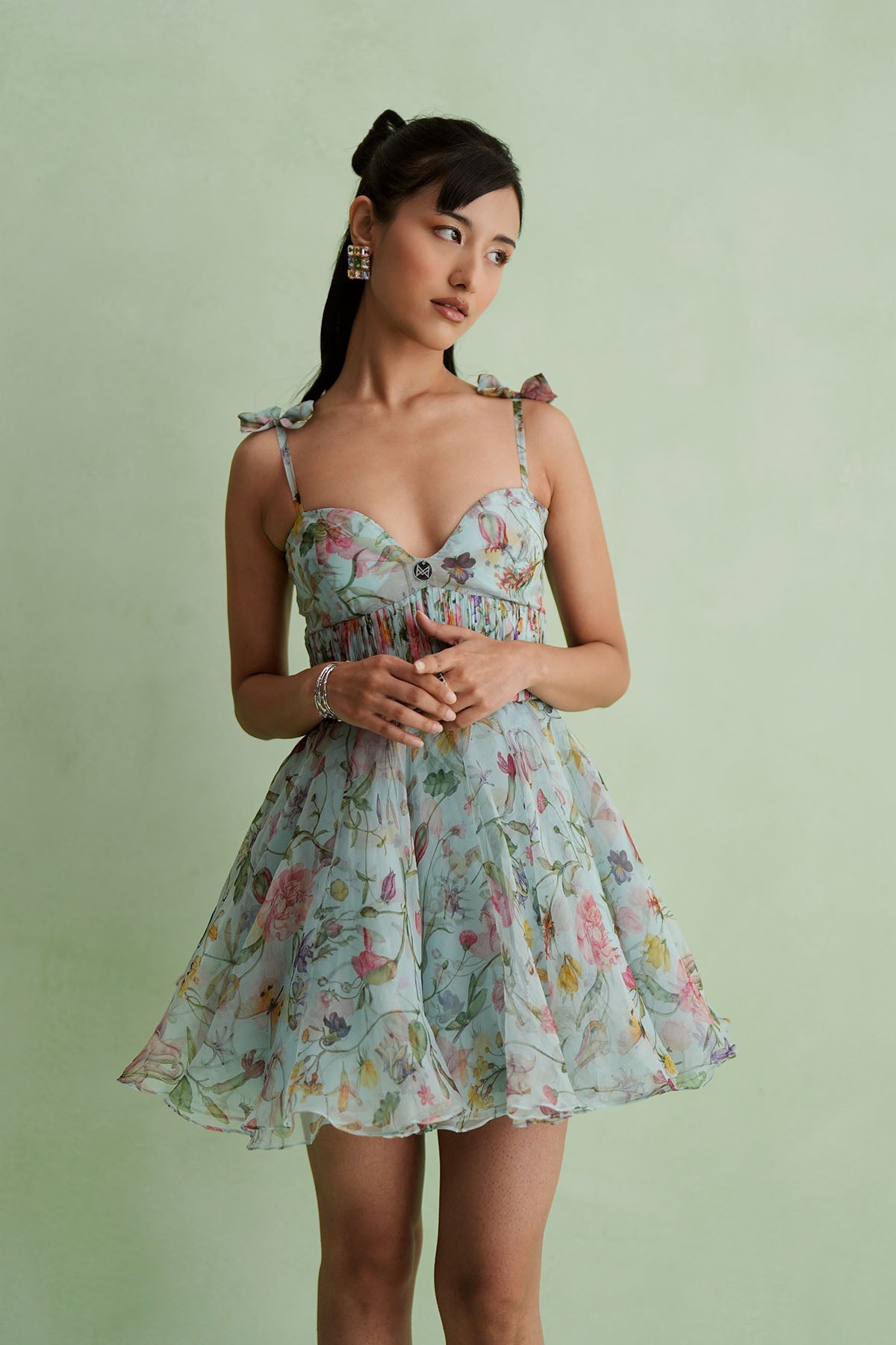 Cloud Floral Mini Dress