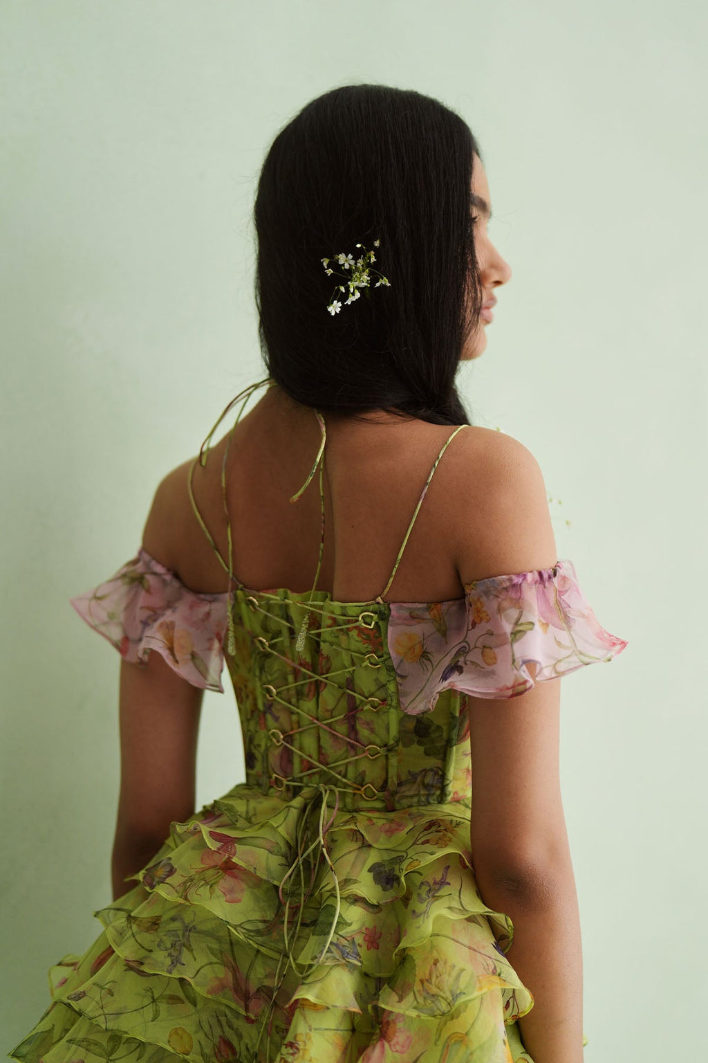 Flutter Off-Shoulder Dress
