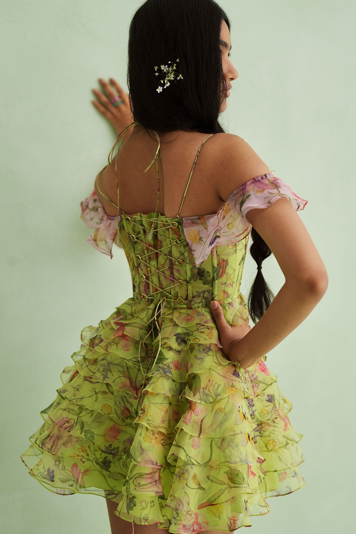 Flutter Off-Shoulder Dress