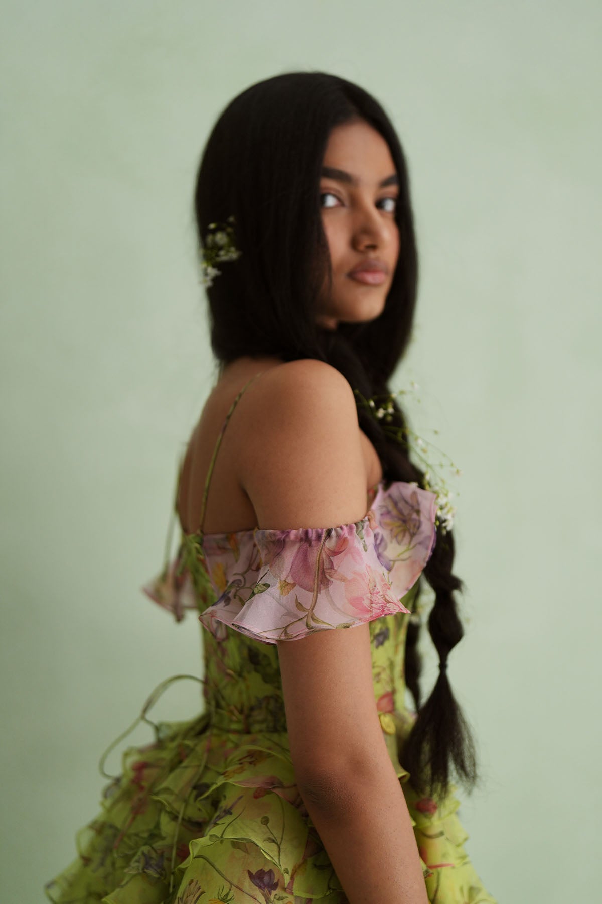 Flutter Off-Shoulder Dress