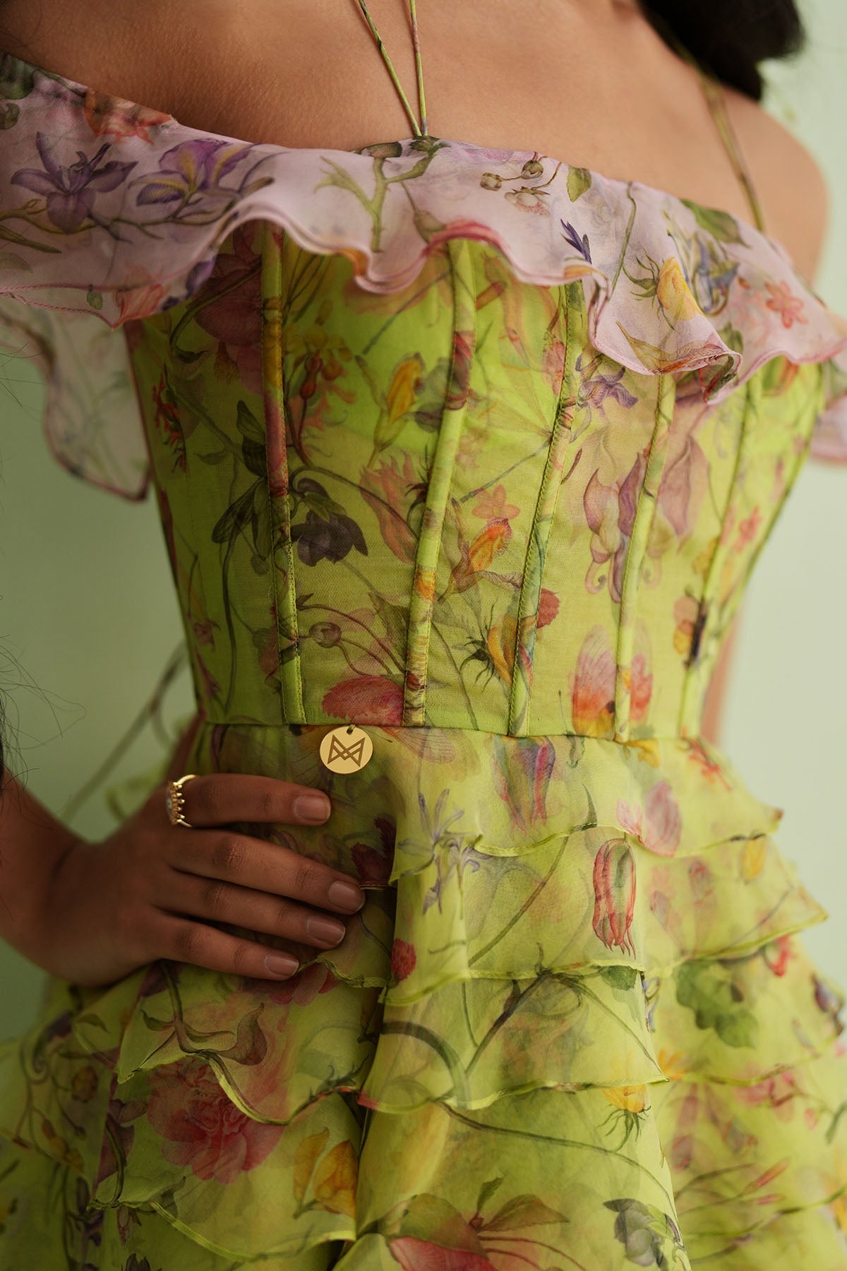 Flutter Off-Shoulder Dress