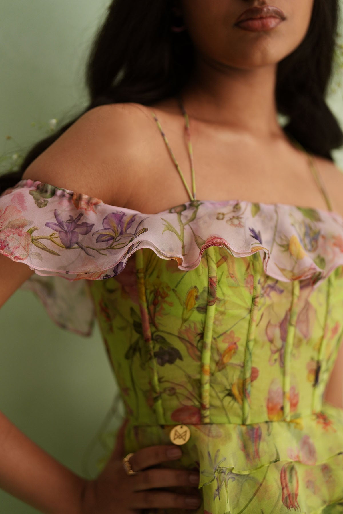 Flutter Off-Shoulder Dress