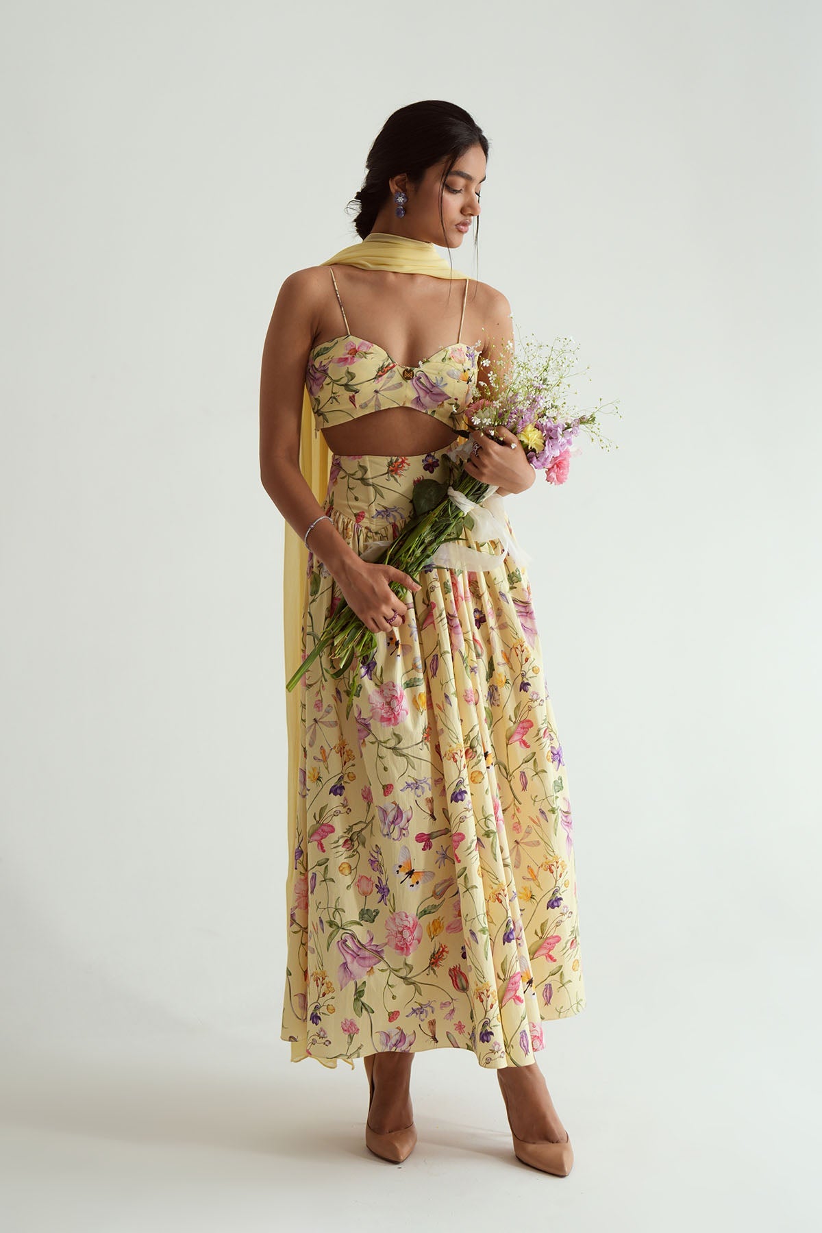 Zinia Crop Lehenga Set