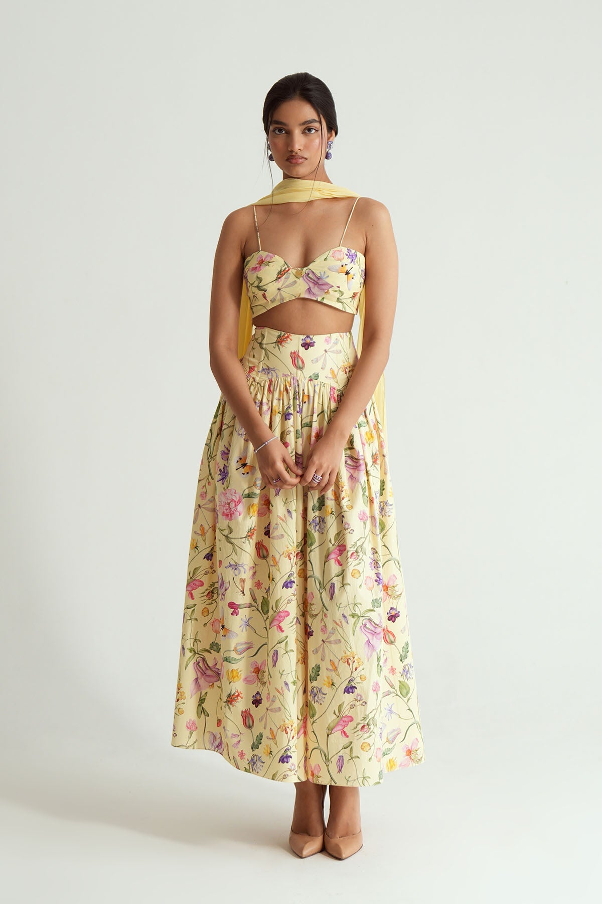 Zinia Crop Lehenga Set