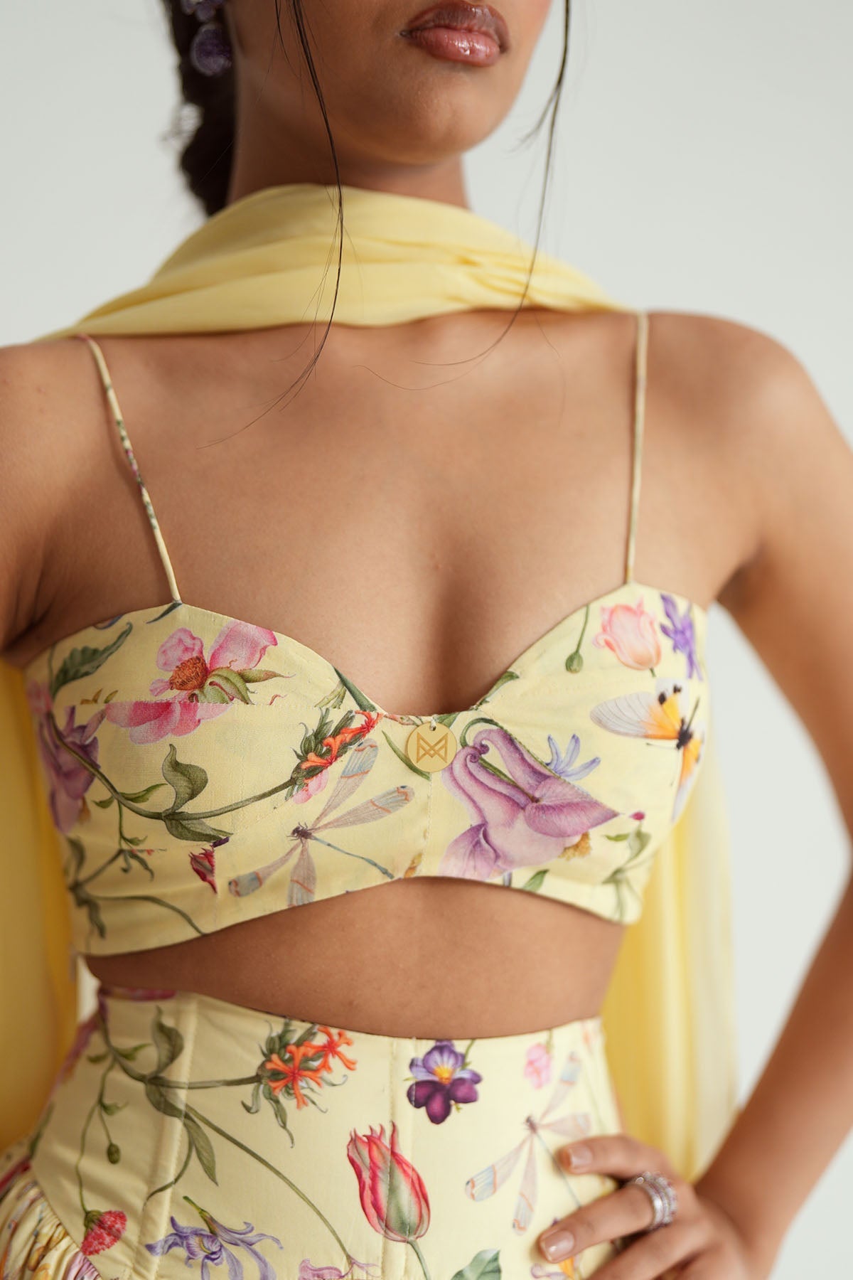Zinia Crop Lehenga Set