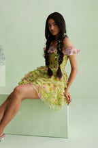 Flutter Off-Shoulder Dress