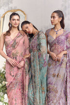 Uzma Pre-Draped Saree With Hand Embroidered Blouse