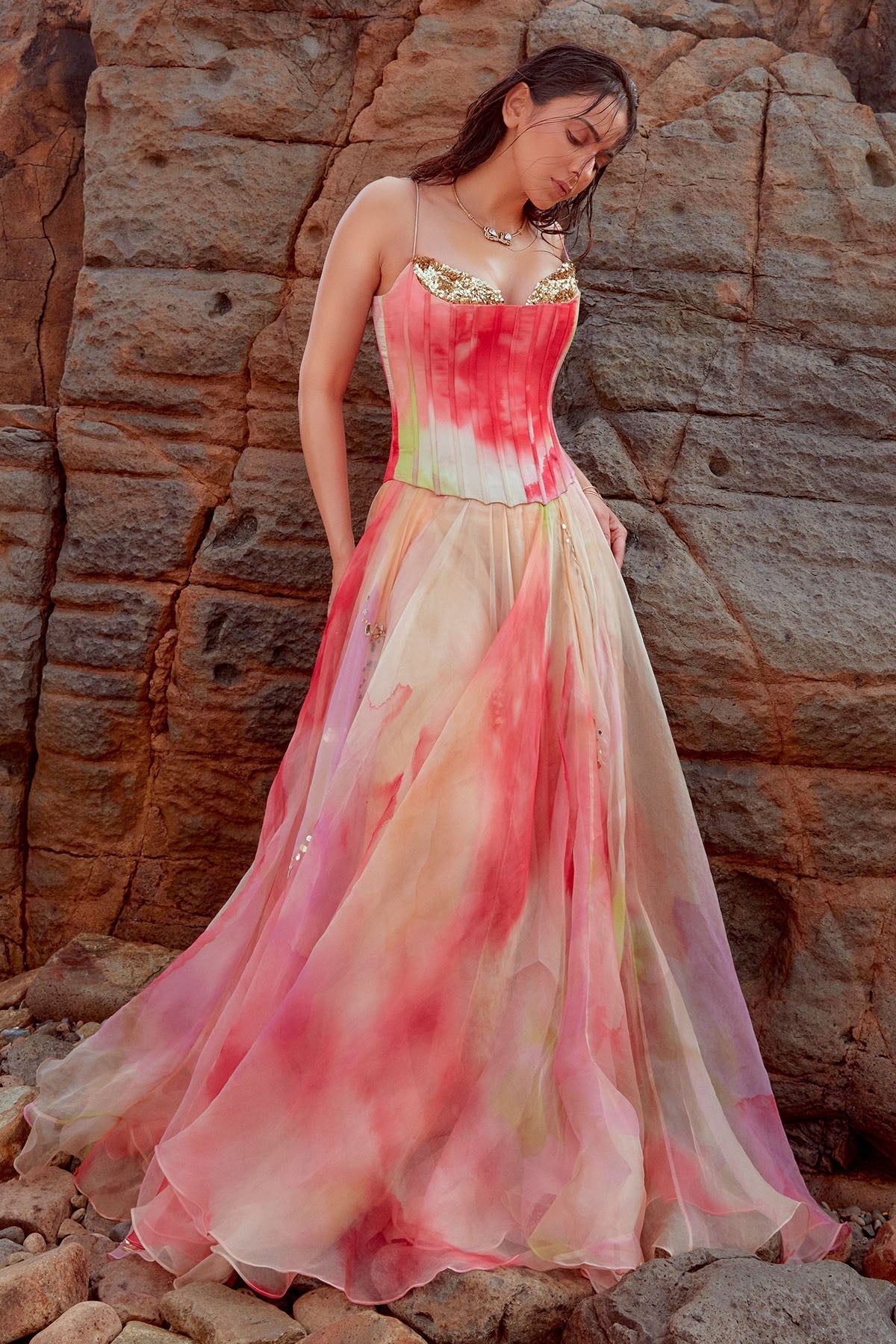 Rakul Preet Singh In Wakima Anarkali Set