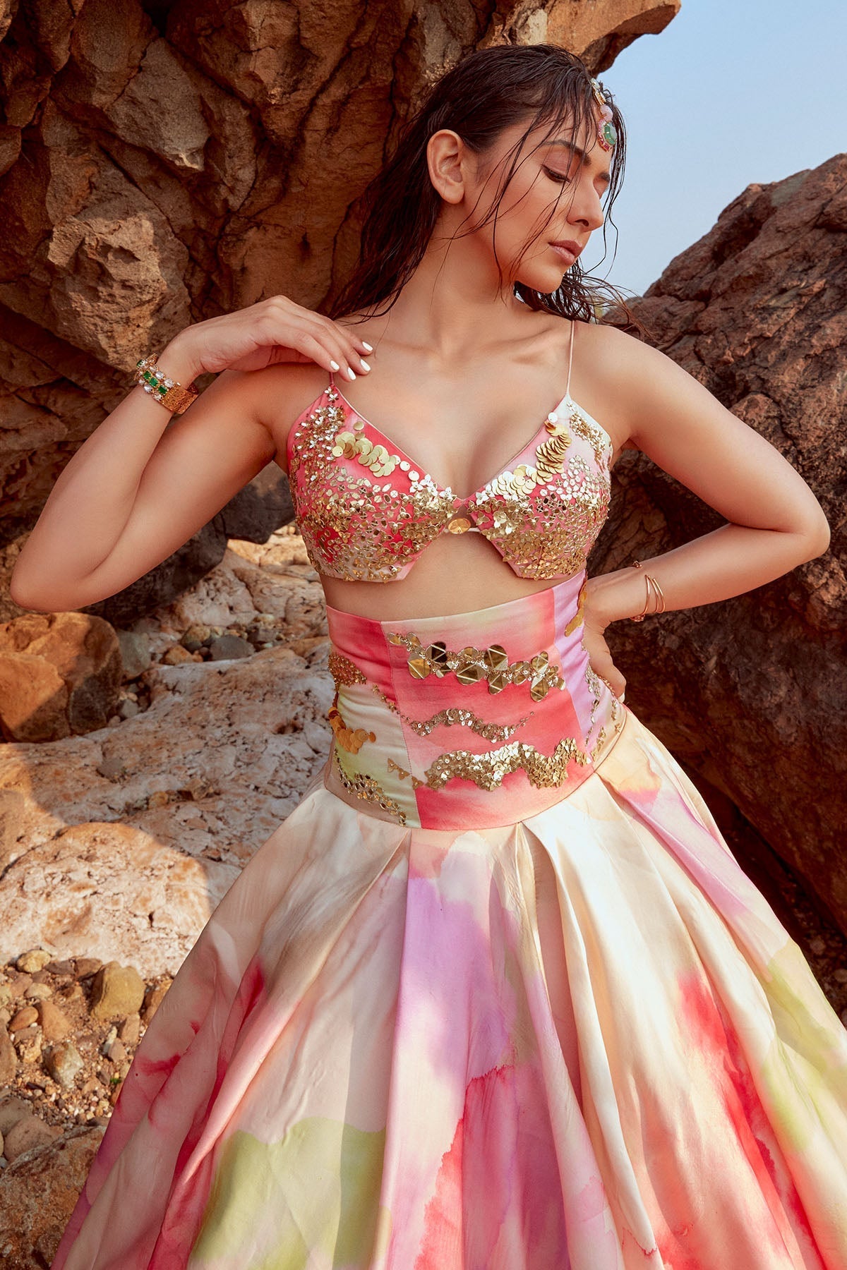 Rakul Preet Singh In Kishwar Lehenga Set