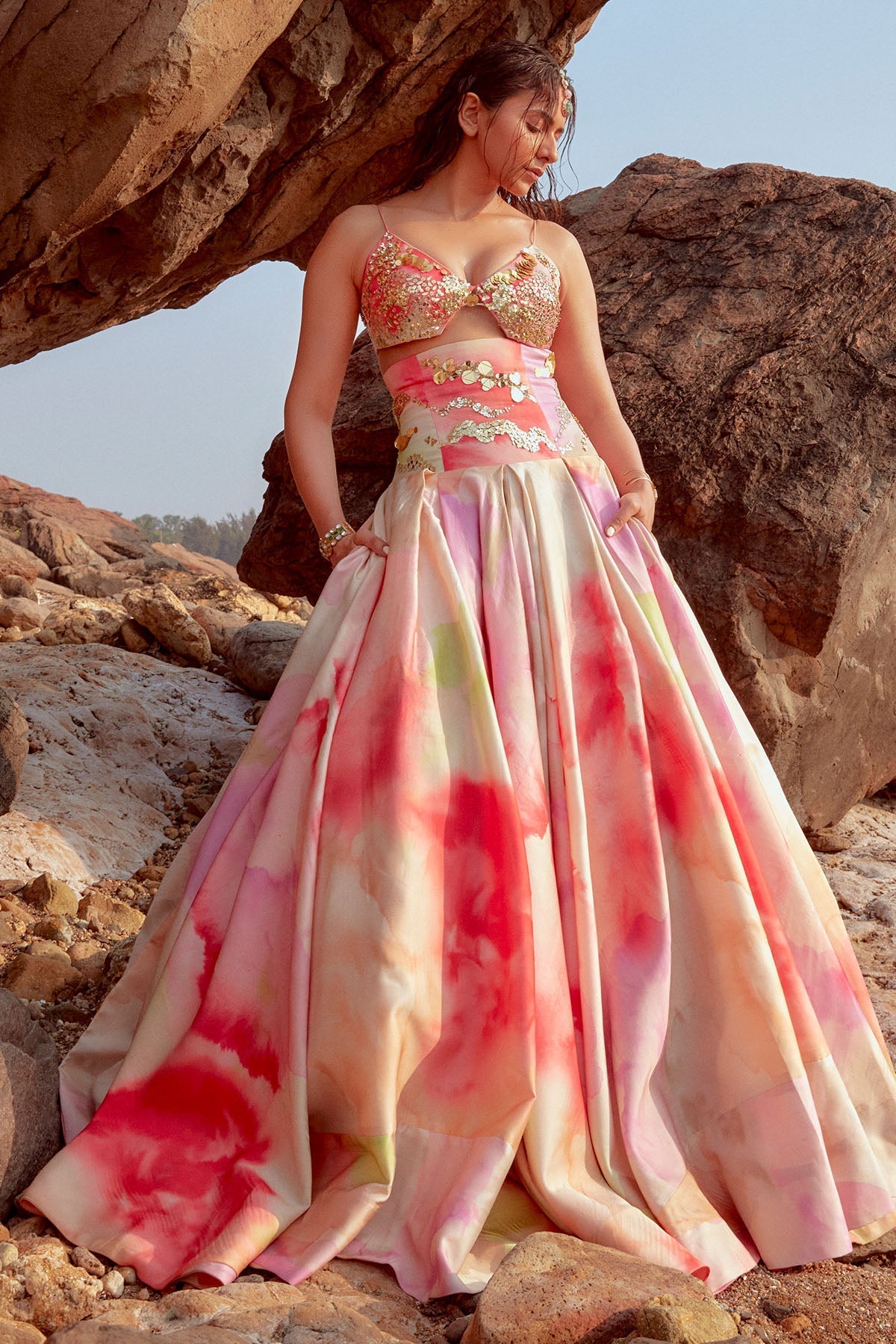 Rakul Preet Singh In Kishwar Lehenga Set