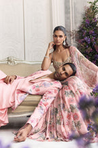Irha Heavy Embroidered Sharara Set With Short Kurta