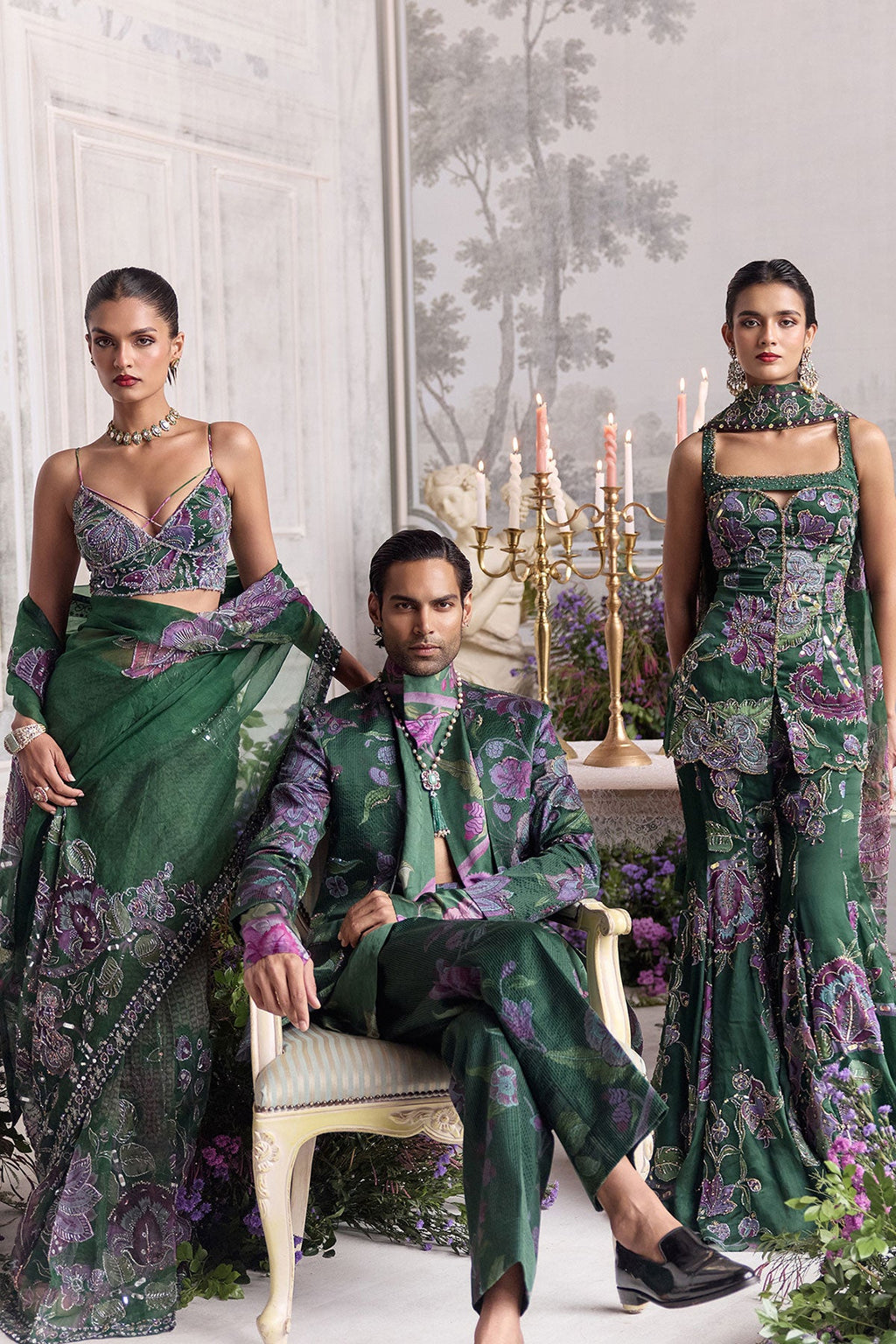 Nihal Embroidered Sharara Set With Short Kurta