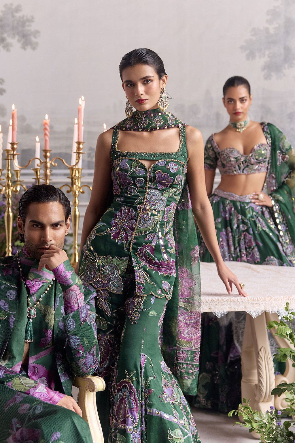 Nihal Embroidered Sharara Set With Short Kurta