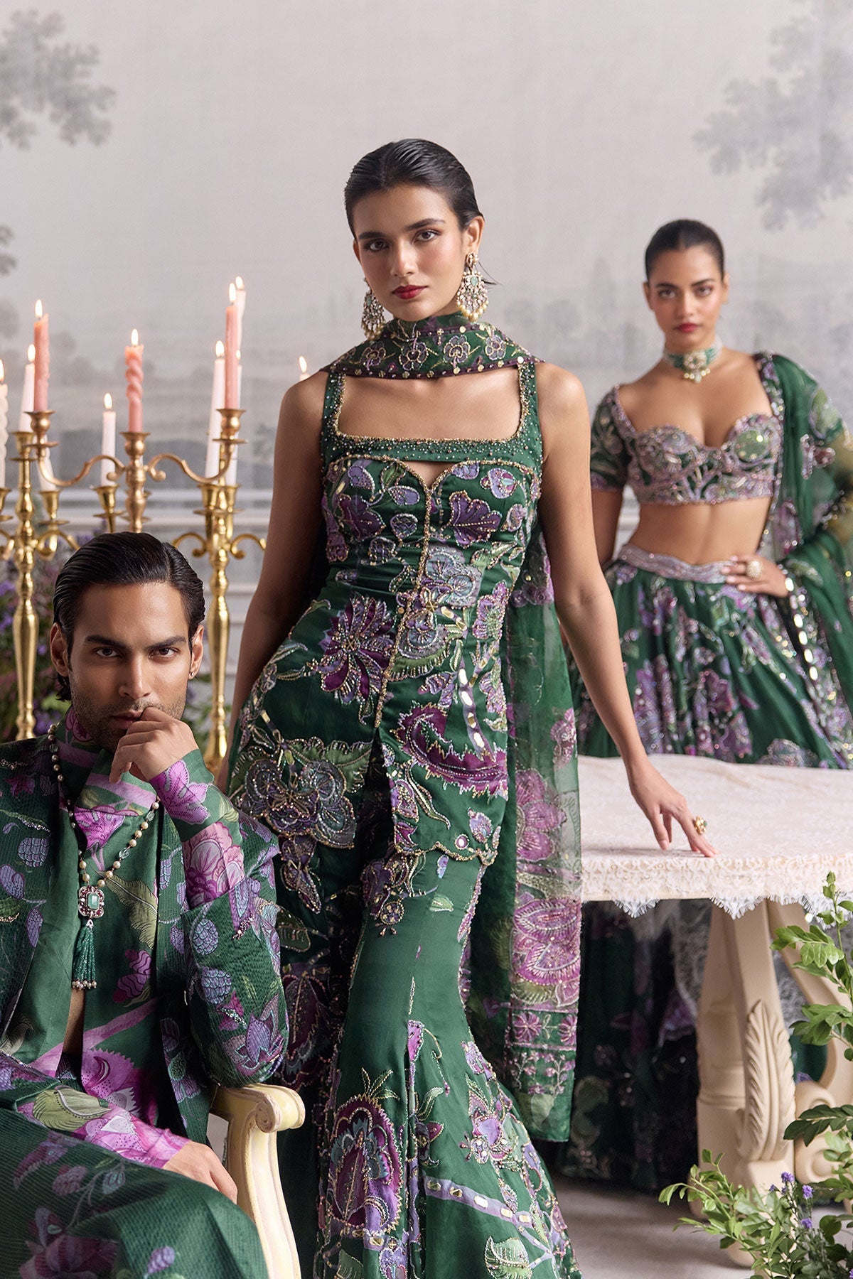 Nihal Embroidered Sharara Set With Short Kurta