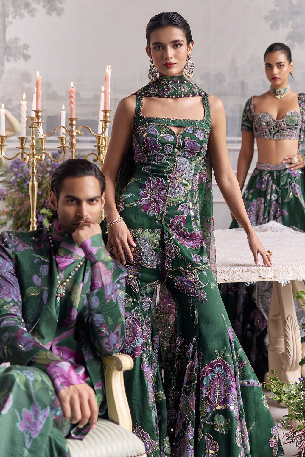 Nihal Embroidered Sharara Set With Short Kurta
