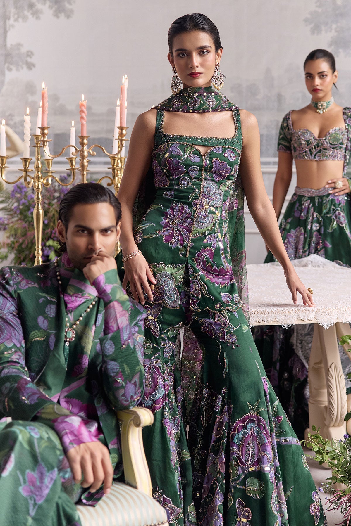 Nihal Embroidered Sharara Set With Short Kurta
