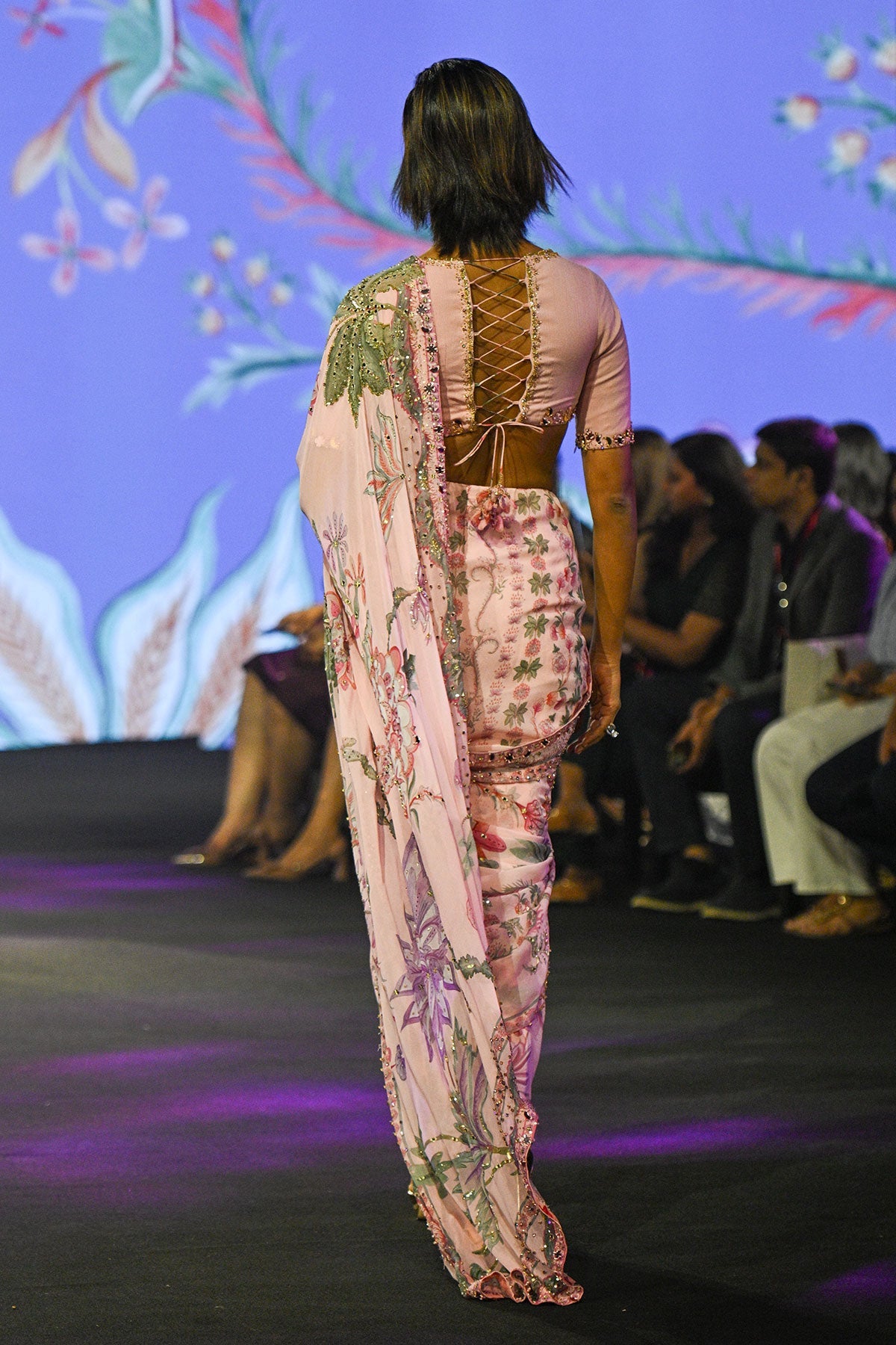 Sofia Embroidered Pre-Draped Saree