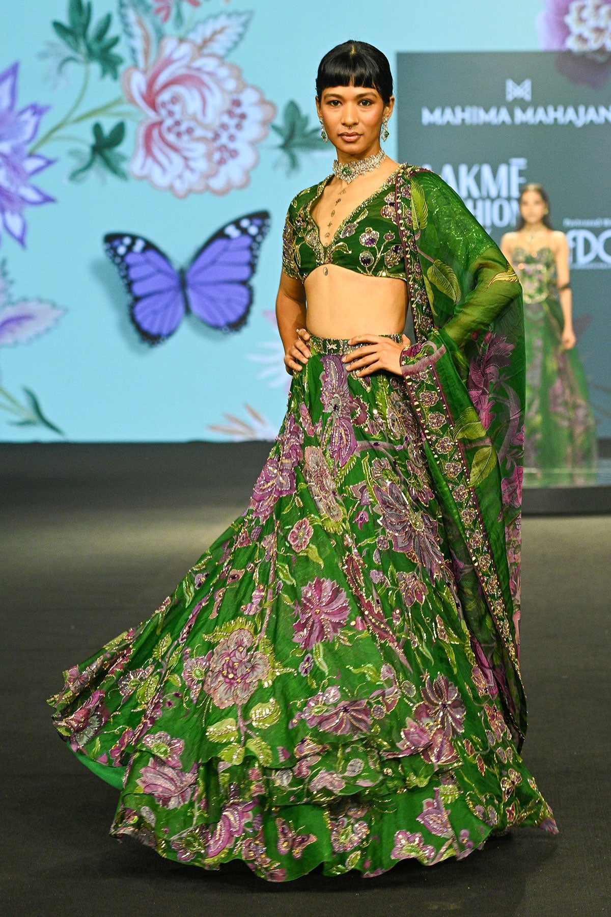 Zahida Hand Embroidered Lehenga Set