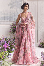 Aqeela Hand Embroidered Anarkali Set