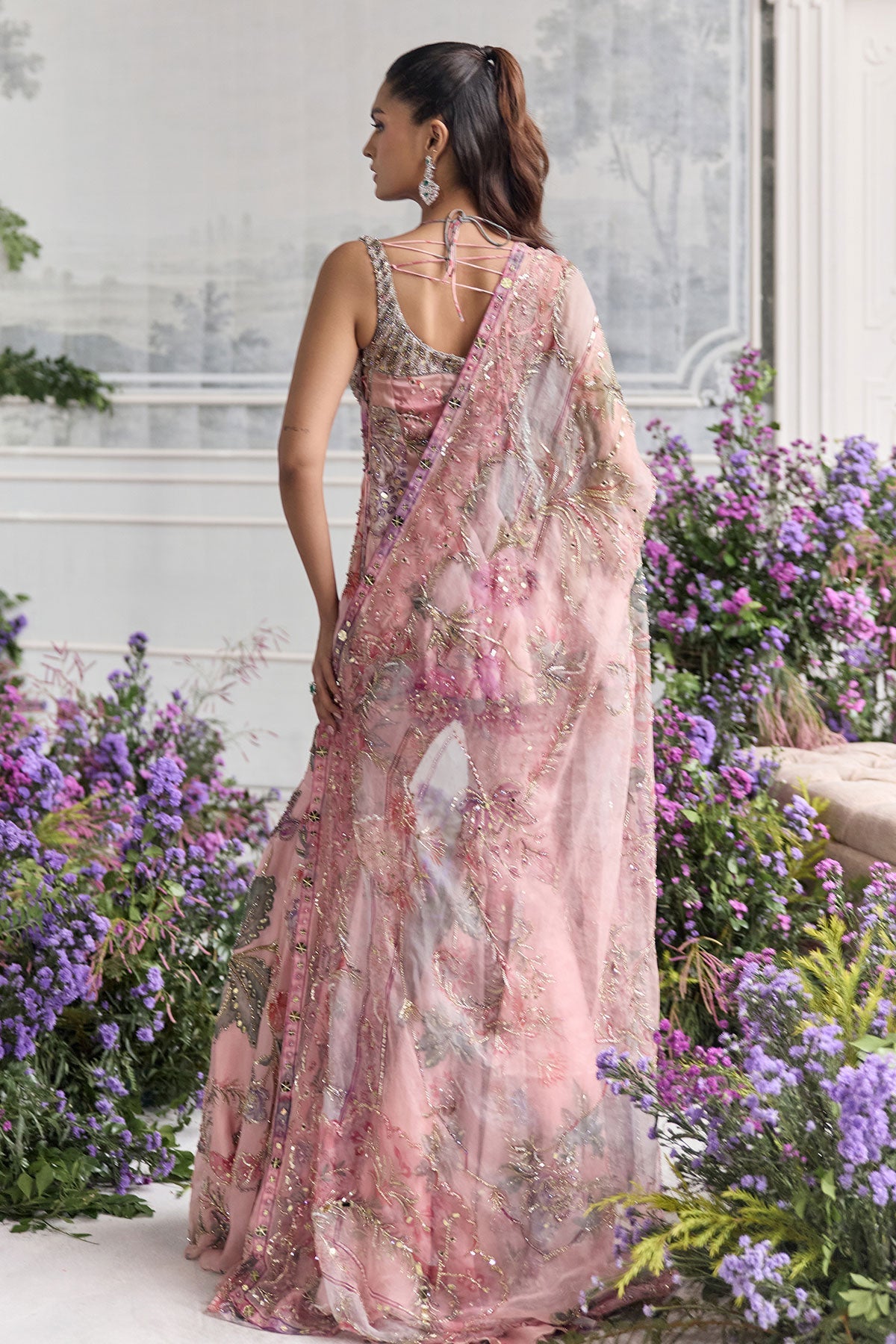 Irha Heavy Embroidered Sharara Set With Short Kurta