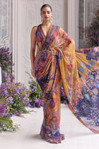 Ivana Heavy Hand Embroidered Pre-Draped Saree