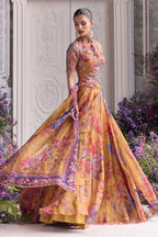Liba Heavy Hand Embroidered Floral Lehenga