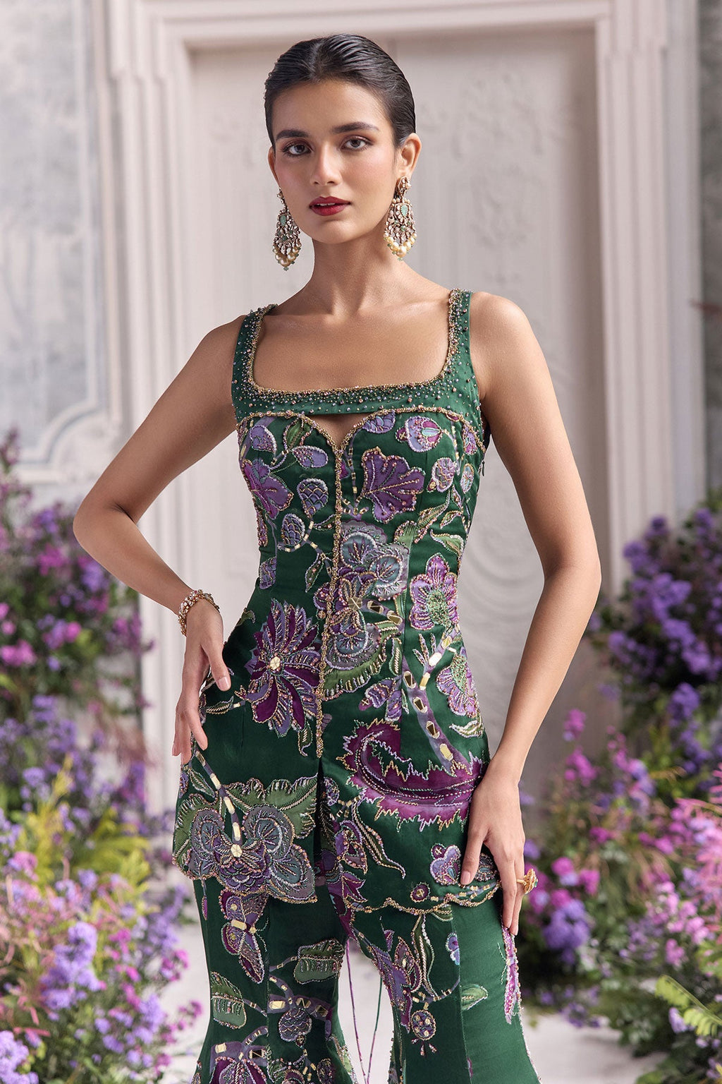 Nihal Embroidered Sharara Set With Short Kurta