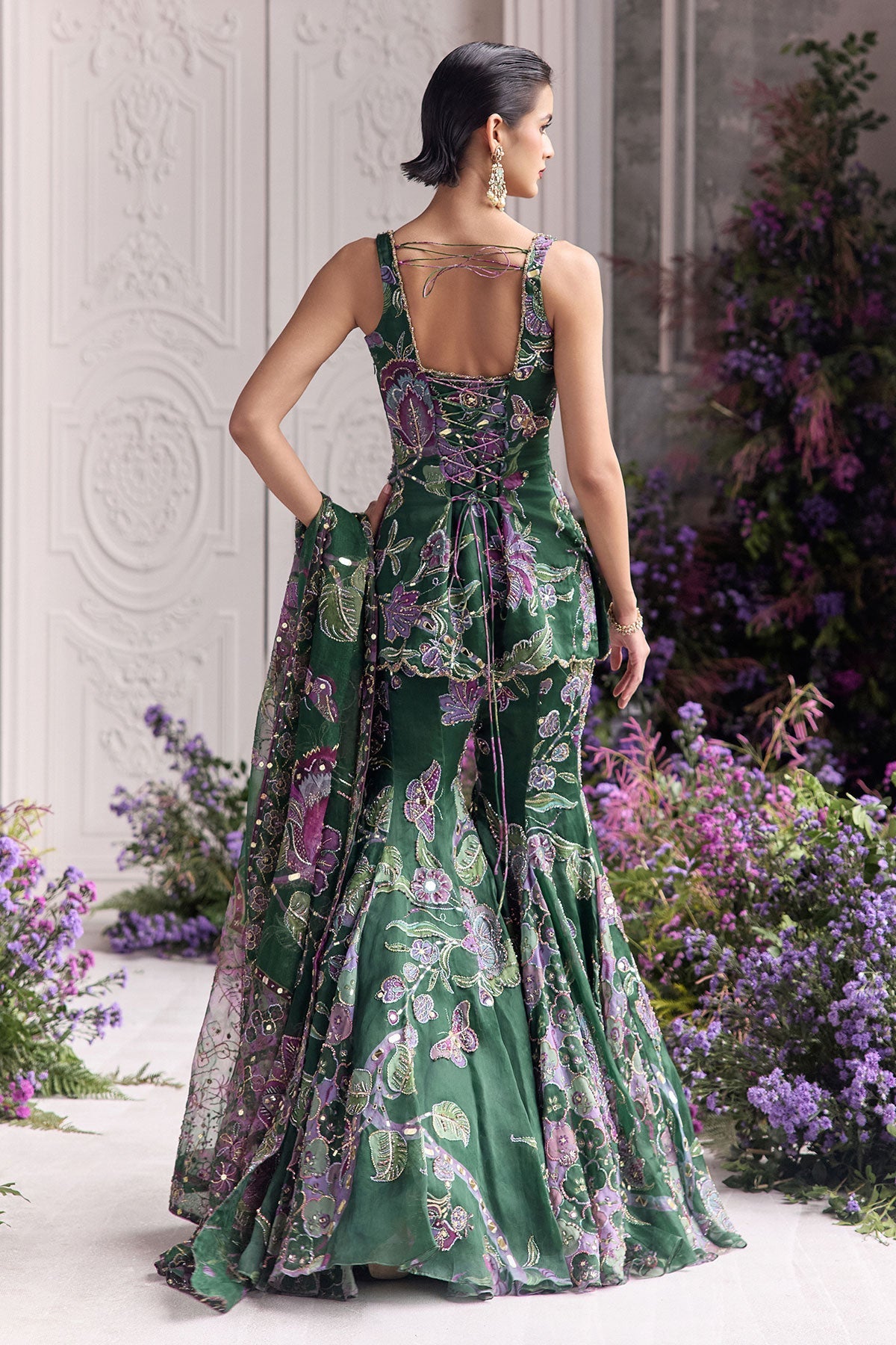 Nihal Embroidered Sharara Set With Short Kurta