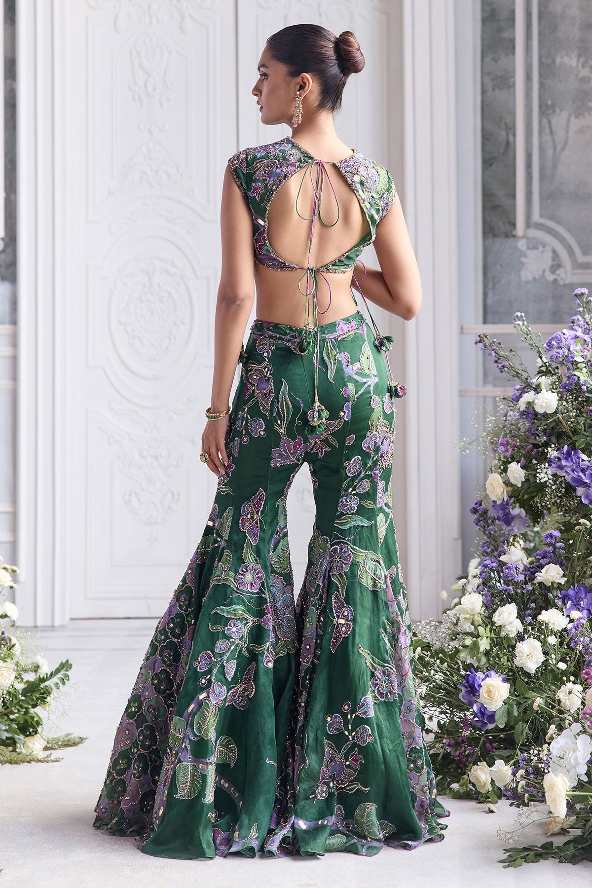 Nora Heavy Hand Embroidered Sharara Set