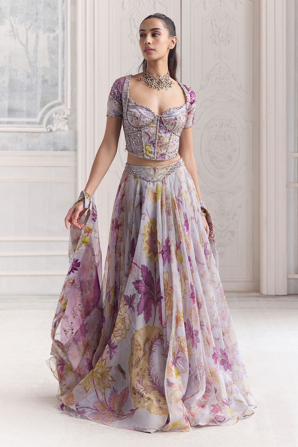 Sabah Embroidered Lehenga Set
