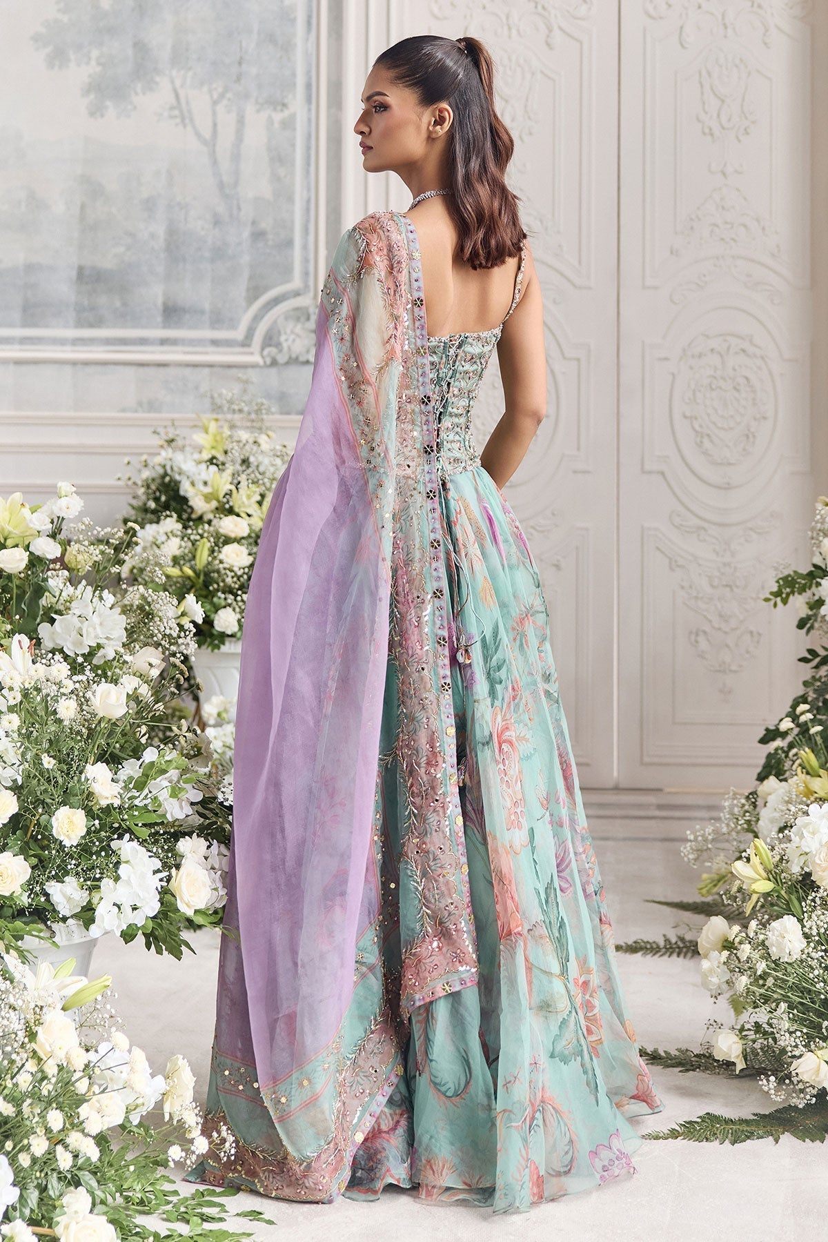 Samira Hand Embroidered Anarkali Set