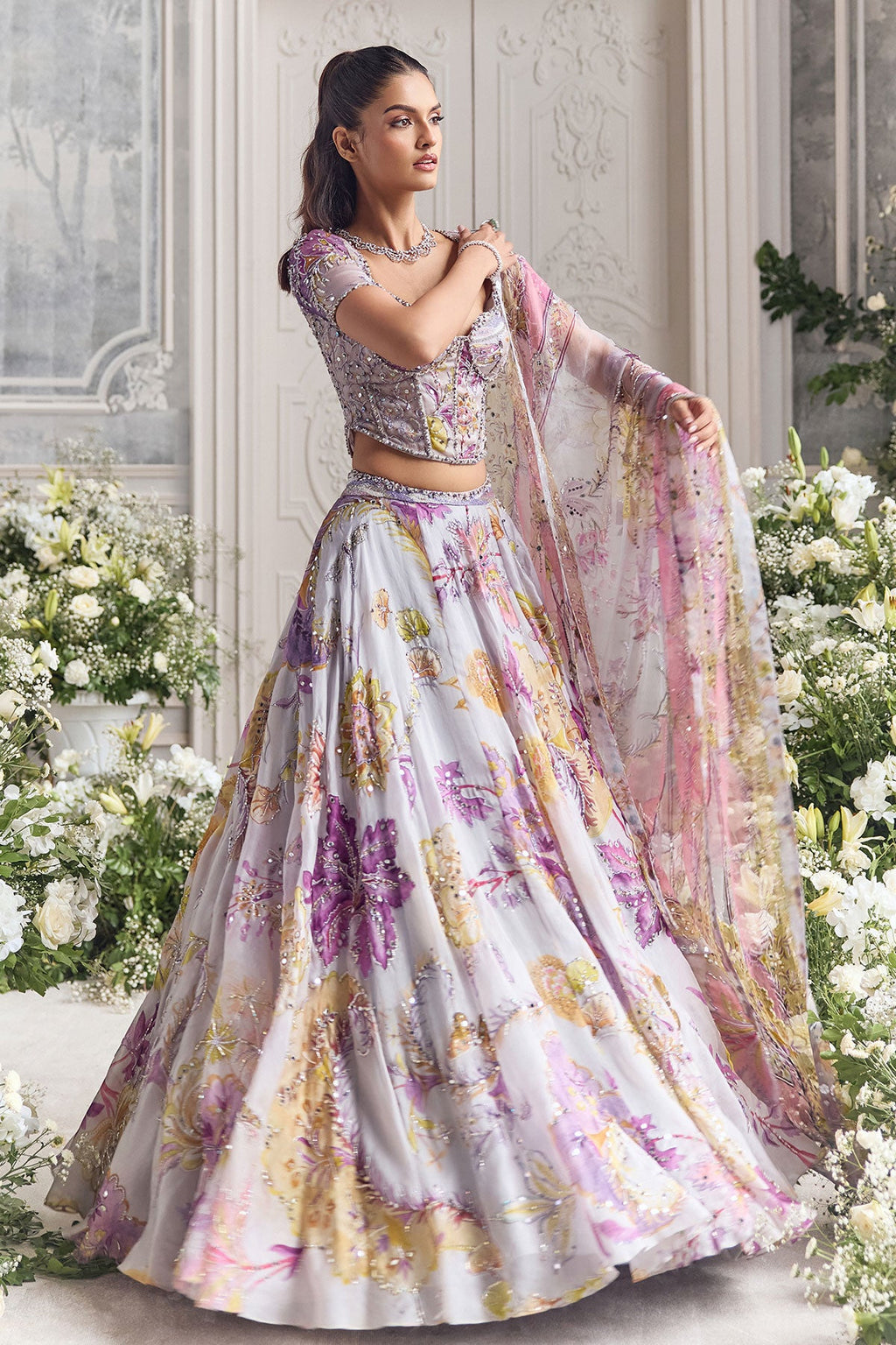 Wafiya Embroidered Lehenga Set