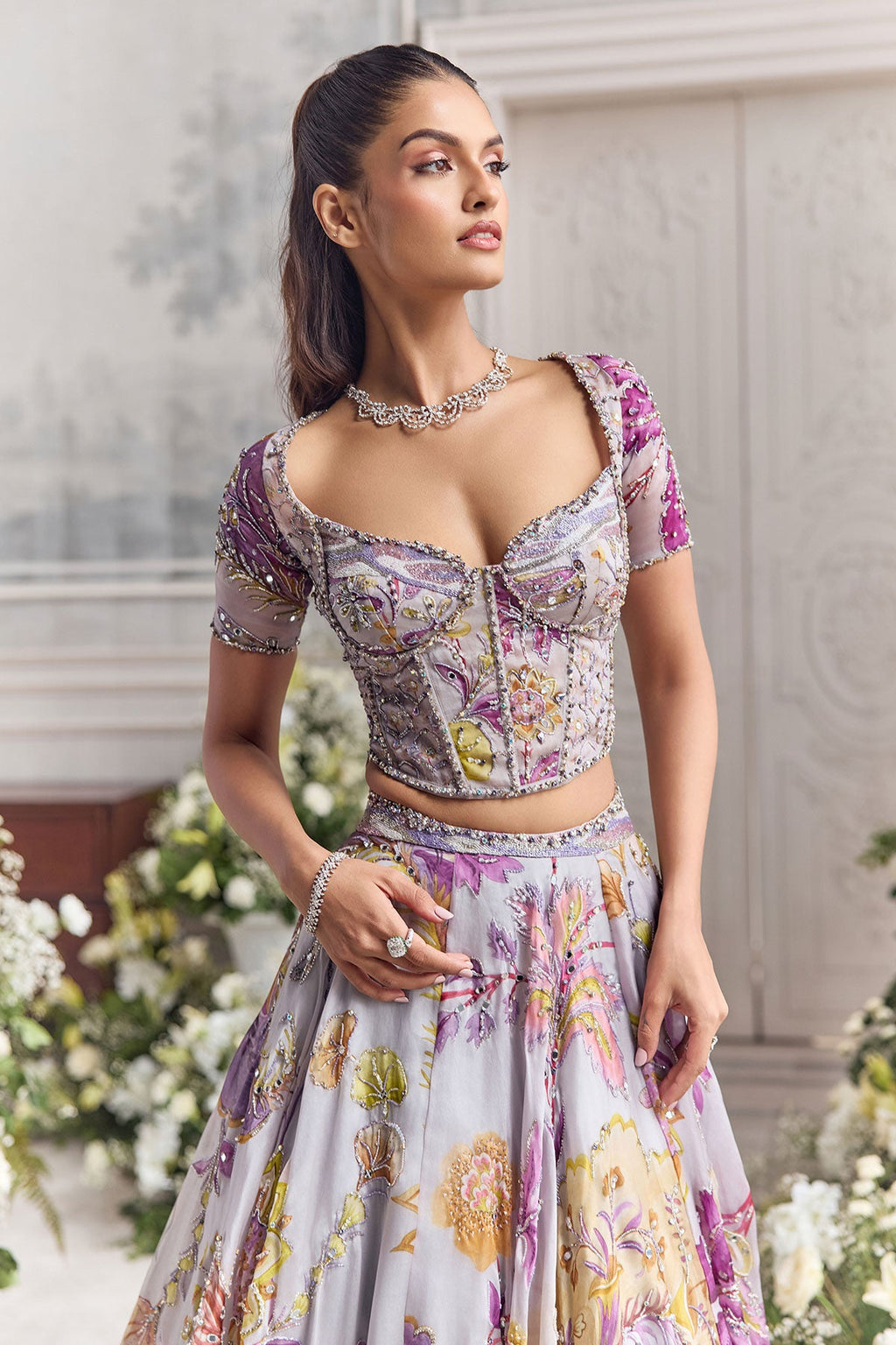 Wafiya Embroidered Lehenga Set